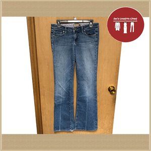 Women's Paige Laurel Canyon Low Rise Distressed Flare Bottom Jeans